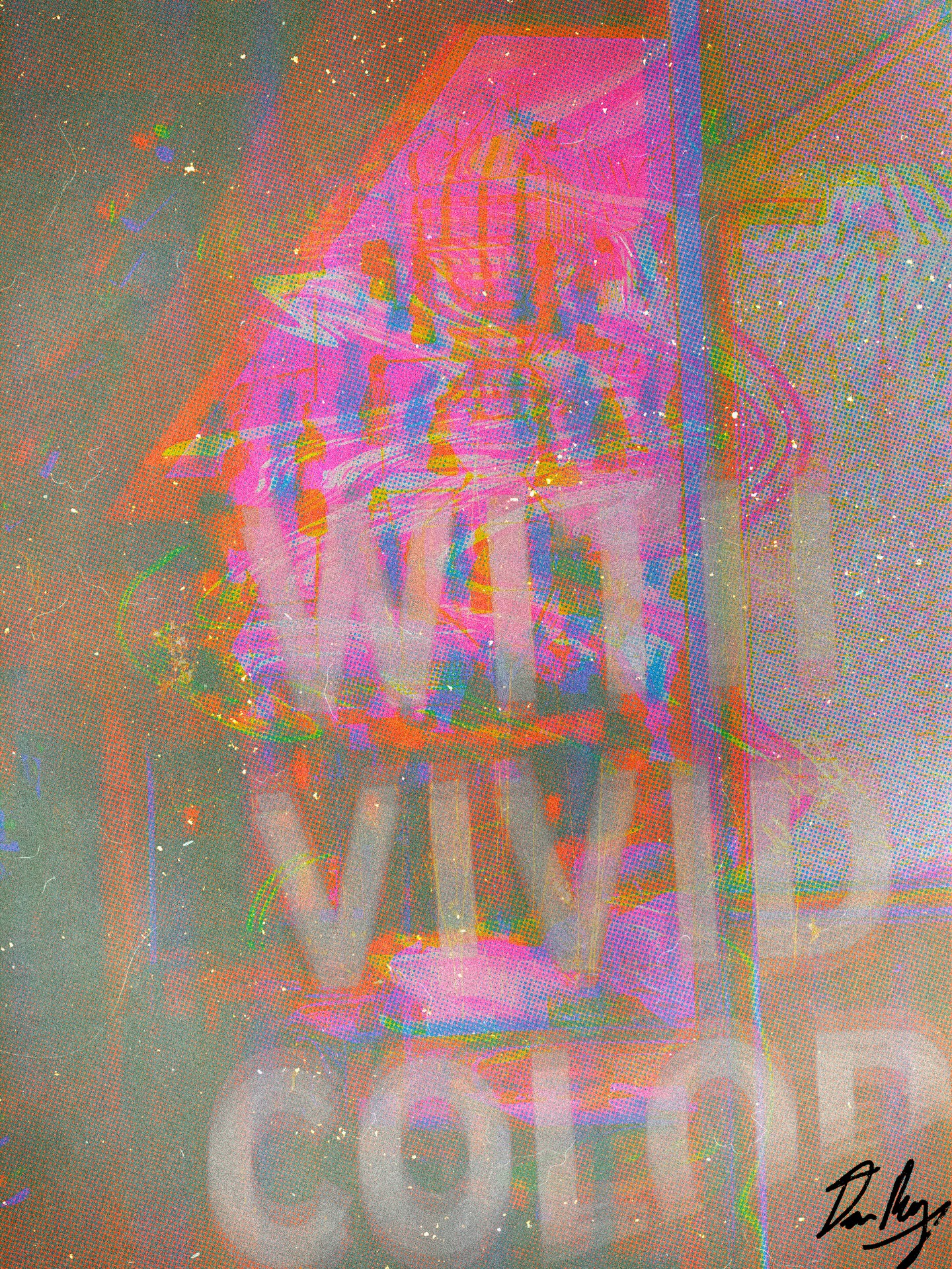 with vivid color